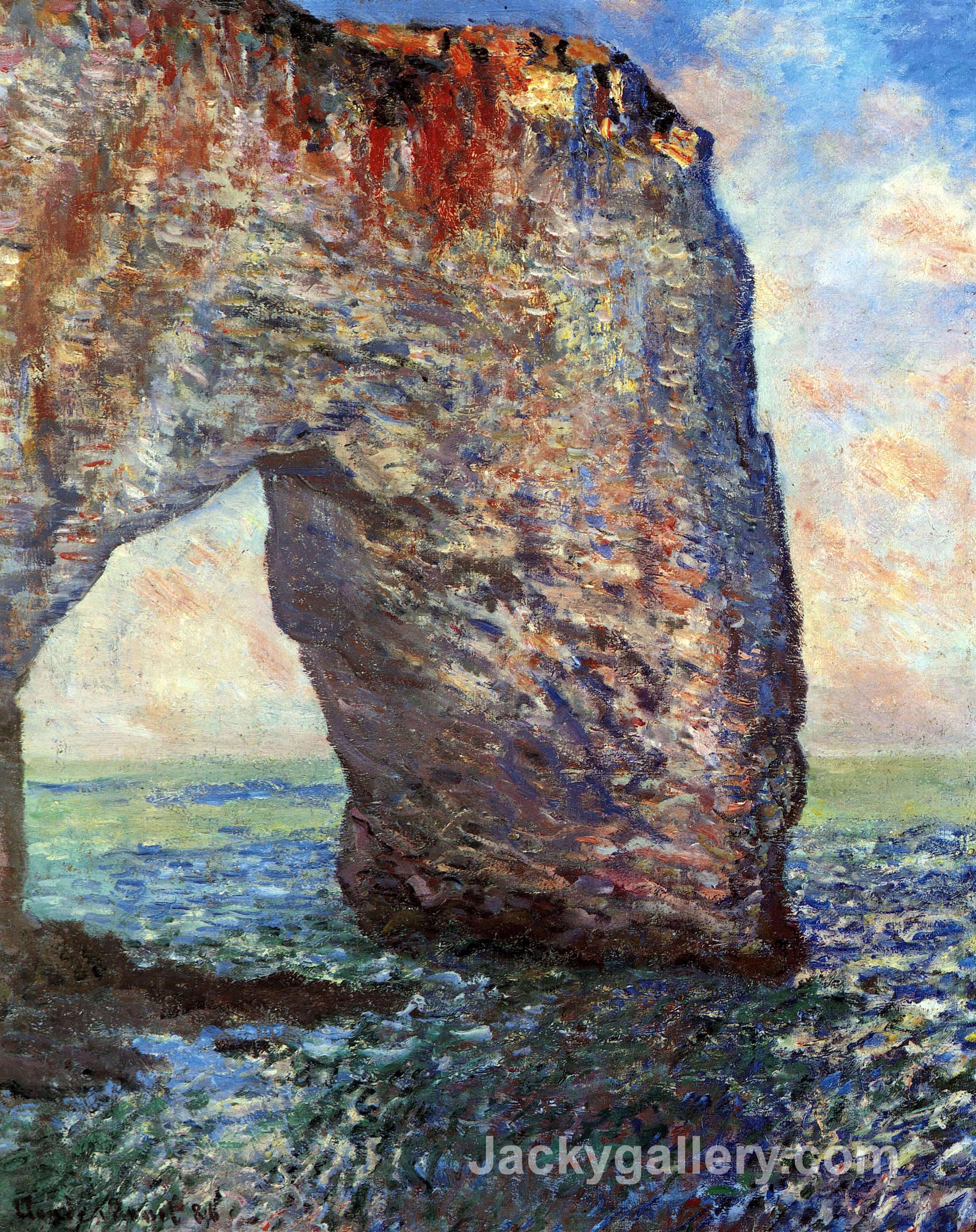 The Mannerport near Etretat by Claude Monet paintings reproduction